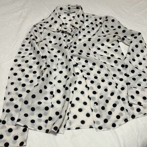 Prada black and white top